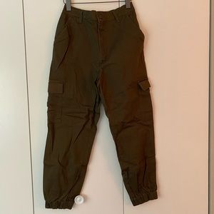 ($10) Army Green Cargo Fashion Pants